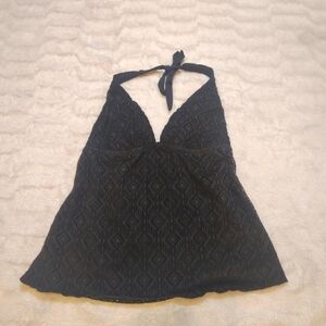 Mossimo Black Lace Halter Top